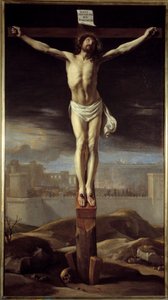 Christus am Kreuz. Gemälde von Philippe De Champaigne (1602-1674)