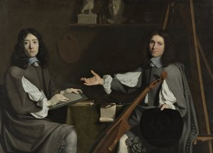 Doppelporträt beider Künstler, 1654 von Philippe de Champaigne