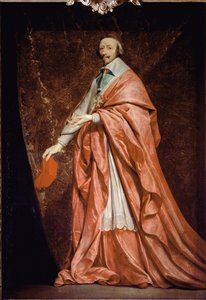 Ganzkörperporträt von Armand Jean du Plessis, Kardinal de Richelieu, Minister von Ludwig XIII.