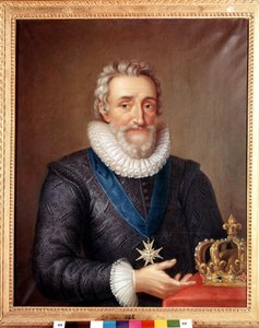 Porträt von Heinrich IV. (1553 - 1610), König von Frankreich. Gemälde von Philippe de Champaigne. Stockholm Nationalmuseum