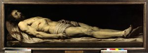 Der tote Christus auf seinem Leichentuch von Philippe de Champaigne