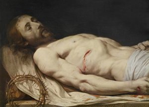 Der tote Christus auf seinem Leichentuch (Detail)