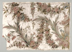 Fragment einer Bettdecke, um 1760-1770