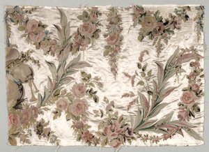 Bettdeckenfragment, ca. 1760-1770