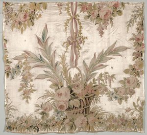 Bettdeckenfragment, ca. 1760-1770