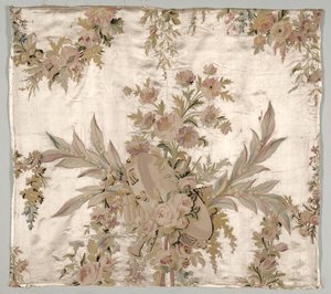 Bettdeckenfragment, ca. 1760-1770