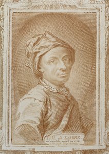 Selbstporträt von Philippe de la Hire (1640-1718), Illustration aus 