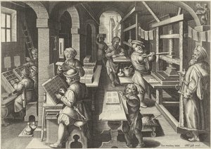 Buchdruckkunst von Philips Galle (attributed to workshop of)