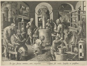 Destillation von Philips Galle (attributed to workshop of)