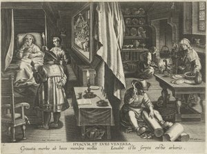 Medizin gegen Syphilis von Philips Galle (attributed to workshop of)