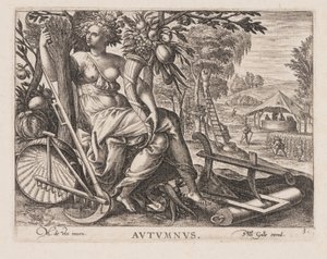 Herbst, aus Vier Jahreszeiten von Philips Galle
