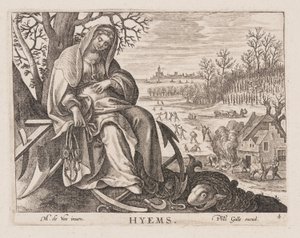 Hyems, aus Vier Jahreszeiten von Philips Galle