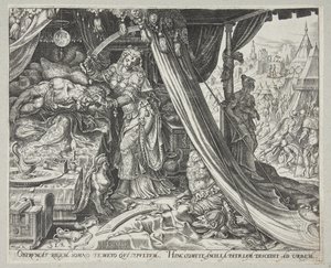 Judith tötet Holofernes von Philips Galle