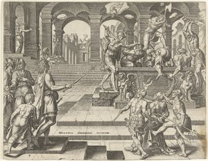 König Josia befiehlt die Ermordung der Priester der Tempel in Samaria
Geschichte von König Josia (Serientitel)