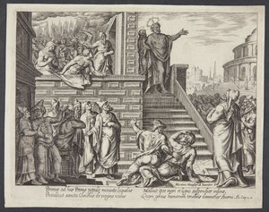 St. Peter predigt in Jerusalem