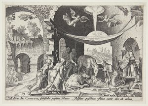 Die Anbetung der Hirten von Philips Galle