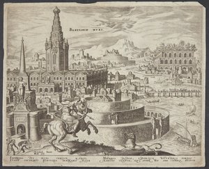 Die Mauern von Babylon von Philips Galle