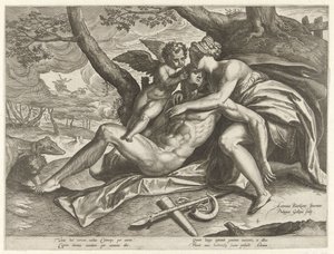 Venus trauert um den Tod von Adonis