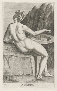 Wassernymphe Aganippe von Philips Galle