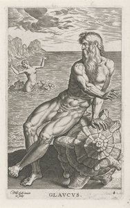 Meeresgott Glaucus von Philips Galle