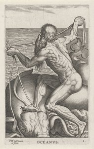 Meeresgott Okeanos von Philips Galle
