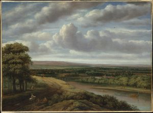 Weite bewaldete Landschaft von Philips Koninck