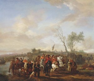 Eine Armee auf dem Marsch