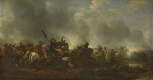 Kavallerie greift Infanterie an, 1656-1668