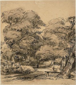 Ein Pfad im Wald von Philips de Koninck