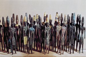 Opferstatuetten, aus dem Tempel der Obelisken, Byblos