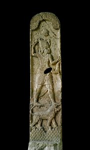 Phönizische Kunst: Kalksteinstele genannt Amrit