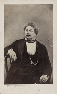 Der Autor Alexandre Dumas père 1802-1870, 1870 von Photo studio Duroni and Murer.