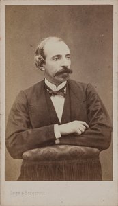 Porträt des Komponisten Émile Jonas 1827-1905 von Photo studio Legé and Bergeron.