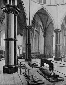 Innenraum der Temple Church, City of London, um 1905 1906 von Photochrom Co Ltd of London
