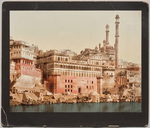 Indien. Benares. Aurangzebs Moschee, nach einem Foto von Dr. Kurt Boeck von Photoglob Co. (Zurich, active c. 1890 1910)