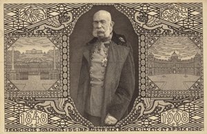 Kaiser Franz Joseph I. von Österreich von Photographer Austrian