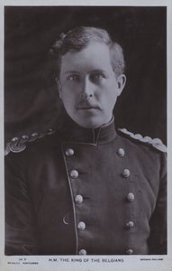Albert I., König von Belgien von Photographer Belgian