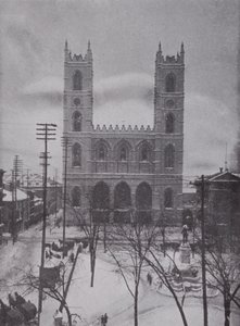 Notre Dame im Winter, Montreal von Photographer Canadian