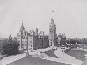 Der Zentralblock, Parlamentsgebäude, Ottawa von Photographer Canadian