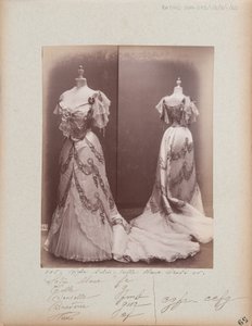 Albumseite: House of Worth, Ballkleid von Photographer French