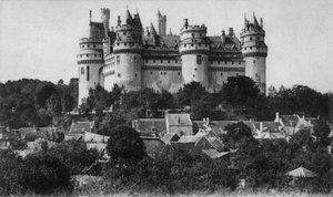 Postkarte des Schlosses Pierrefonds, ca. 1900