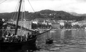 Blick auf den Hafen von Ajaccio, Korsika, ca. 1930