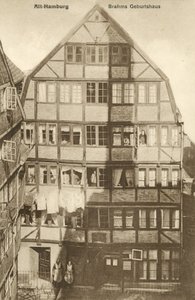 Geburtsort von Johannes Brahms, Hamburg, Deutschland von Photographer German