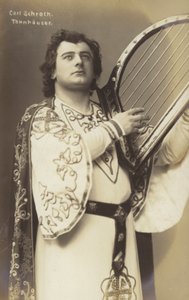 Carl Schroth, deutscher Opernsänger als Tannhäuser von Photographer German