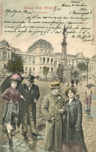 Paar auf der Ringstraße, Wien von Photographer German