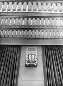 Detail der Wand des Hauptfunksaals im NORAG-Gebäude in Hamburg, ca. 1931