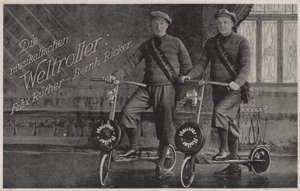 Felix Ruether und Bernhard Ricker, musikalische Rollerfahrer