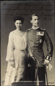 Deutscher Kronprinz mit Braut, Friedrich Wilhelm, RPH