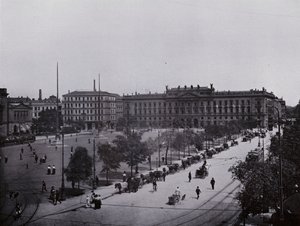 Leipzig: Augustusplatz (s/w Foto) von Photographer German