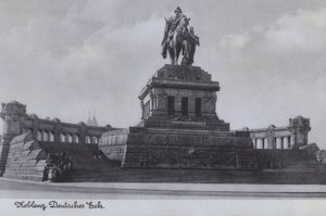 Denkmal für Kaiser Wilhelm I., Deutsches Eck, Koblenz, Deutschland von Photographer German